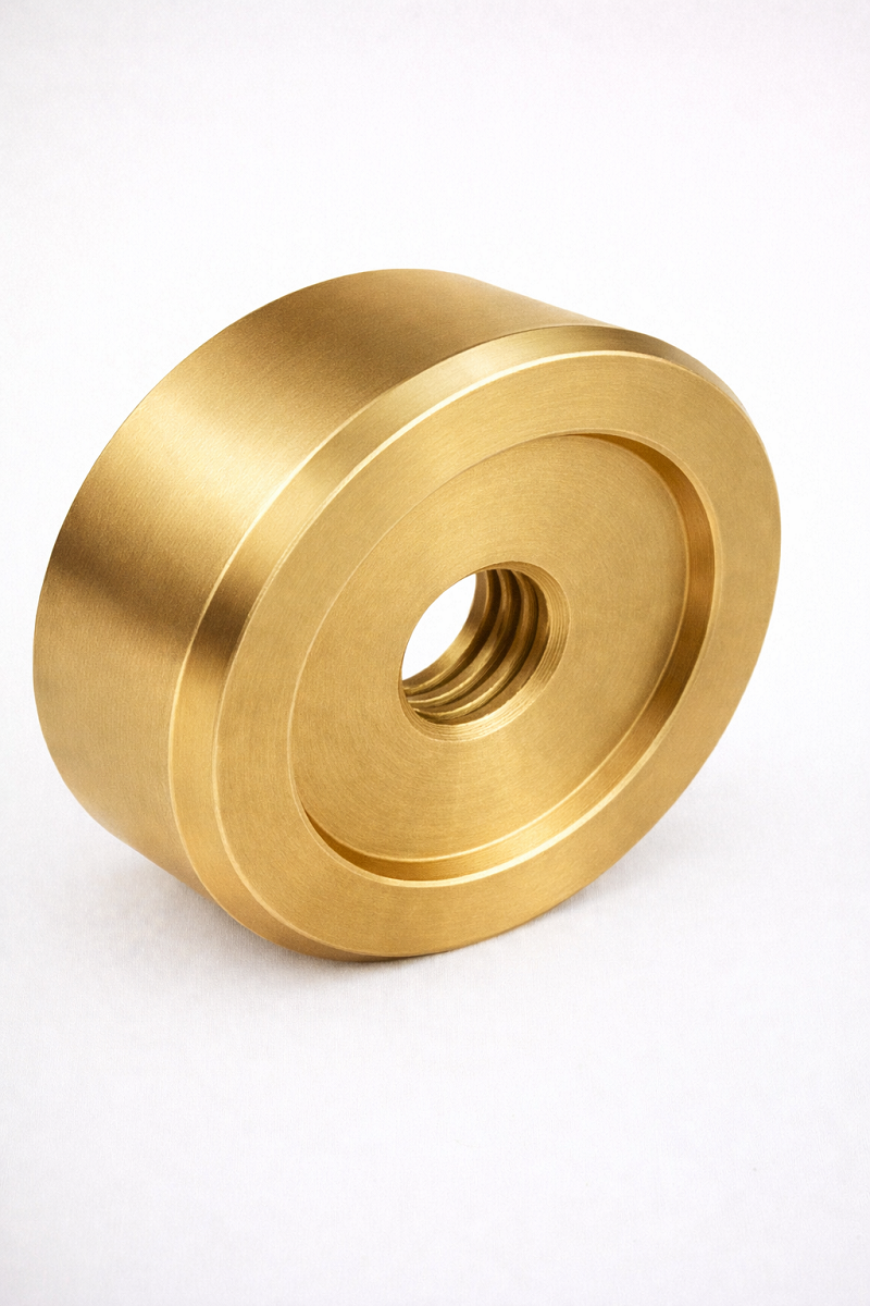 Spacer - 50mm Diameter - 10mm Thick - Brass